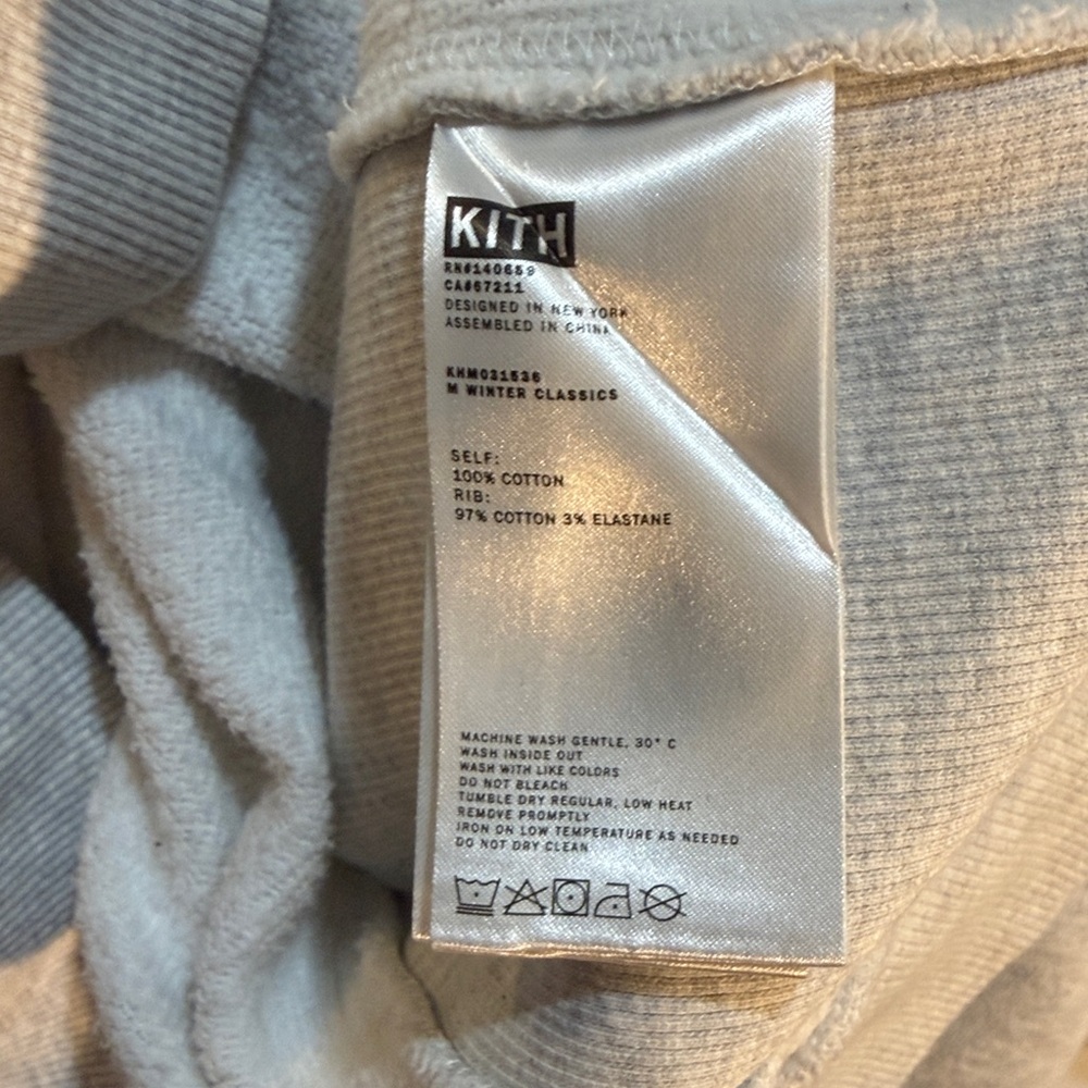 Kith Men’s Light Gray Hoodie Worn Once Large Excellent Condition Like New - Picture 7 of 7